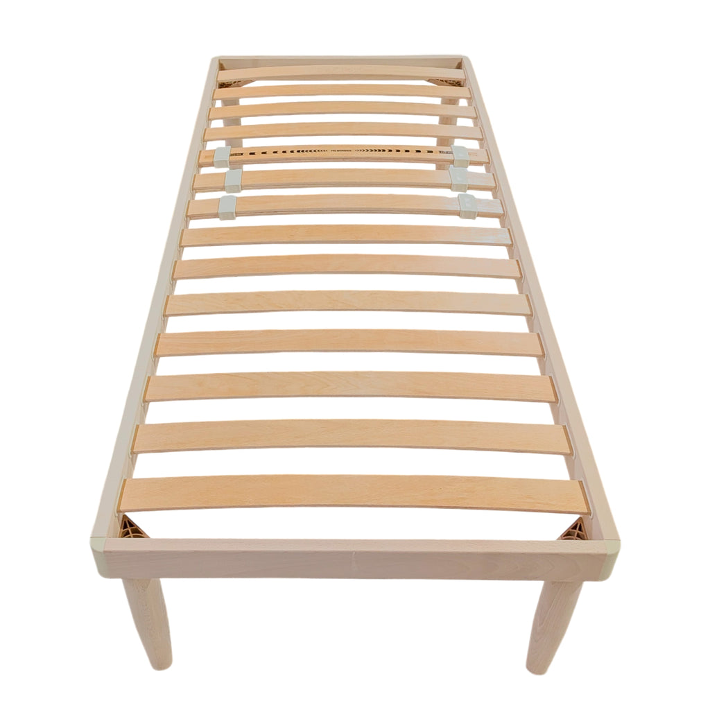 Rete Letto Singola in Legno massello di Faggio 80x190