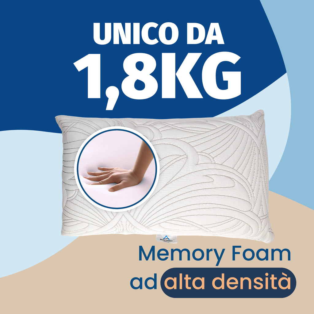 Cuscino Alto in Memory Foam da 15 cm EXTRA RIGIDO