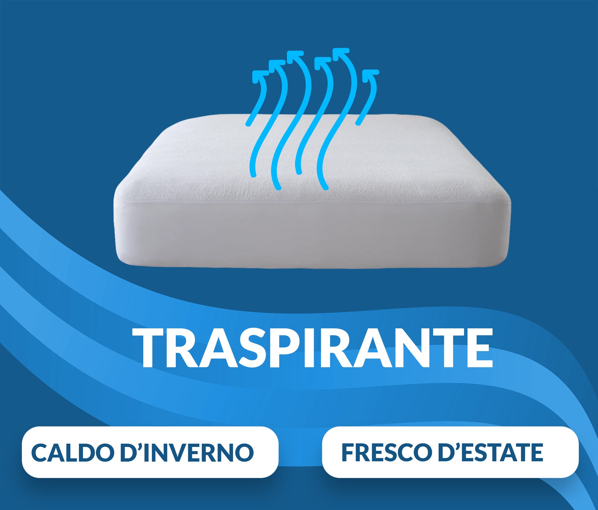 Coprimaterasso Matrimoniale in Spugna