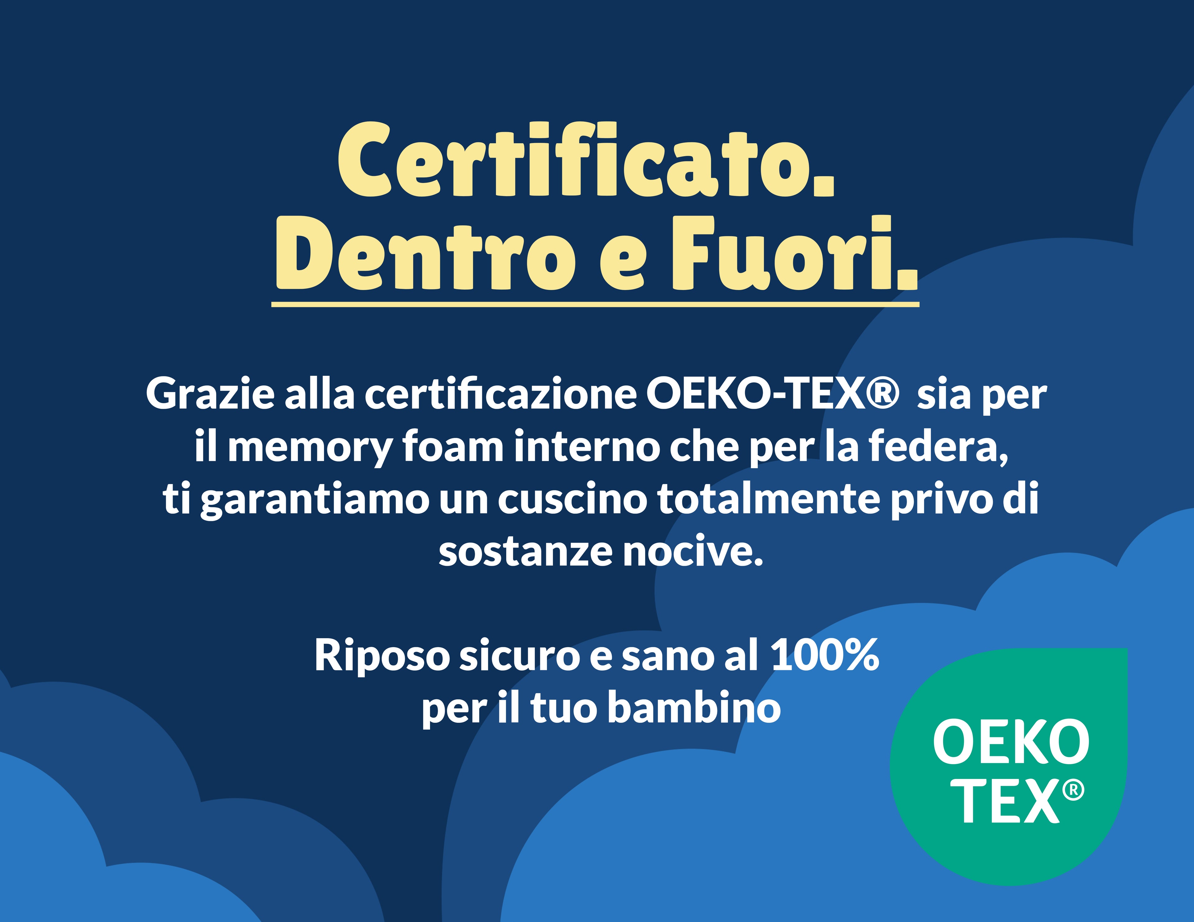 Cuscino per Bambini in Memory Foam 2-5 ANNI