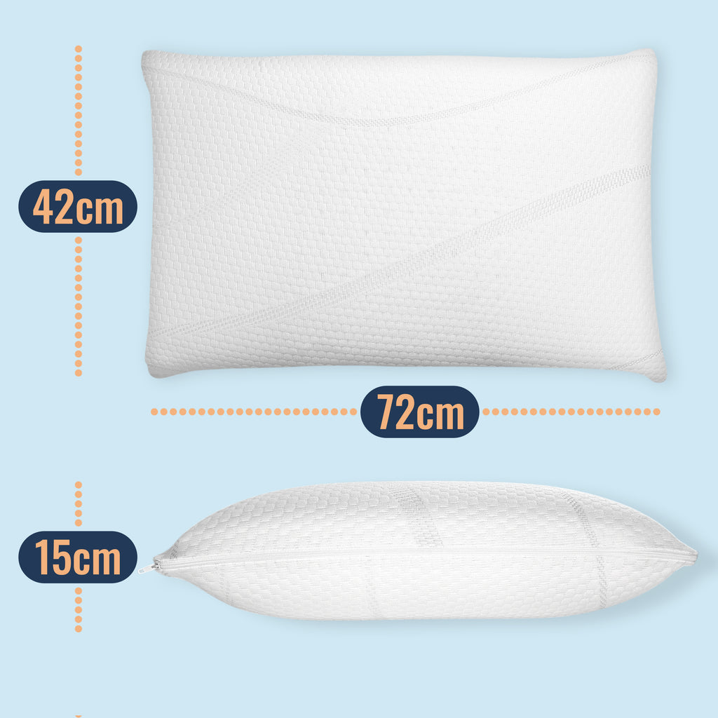 Cuscino Alto in Memory Foam da 15 cm