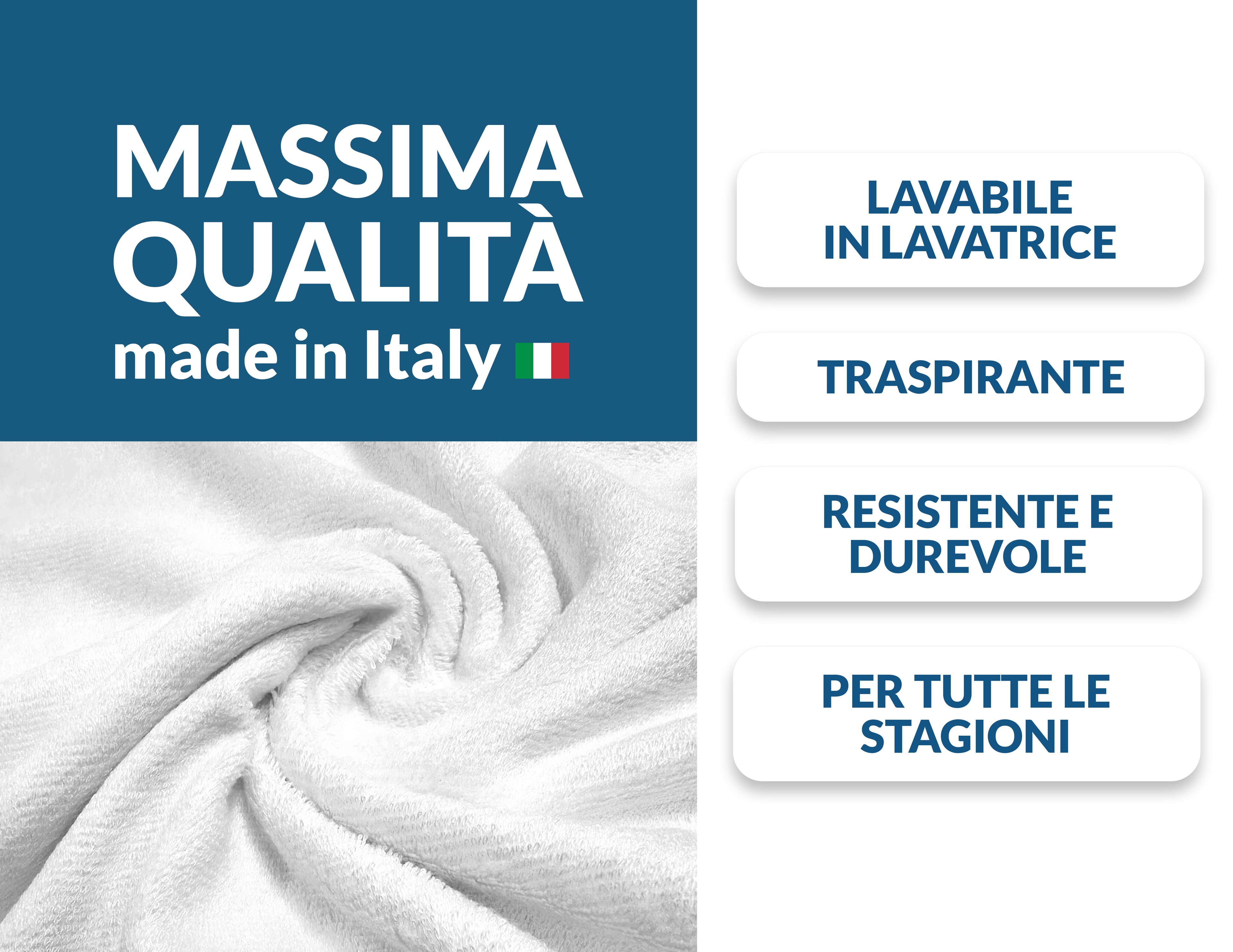 Coprimaterasso Matrimoniale in Spugna