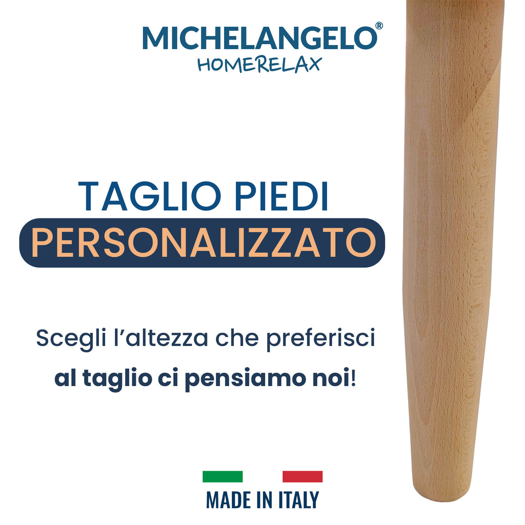 Rete Letto Singola in Legno massello di Faggio 80x190