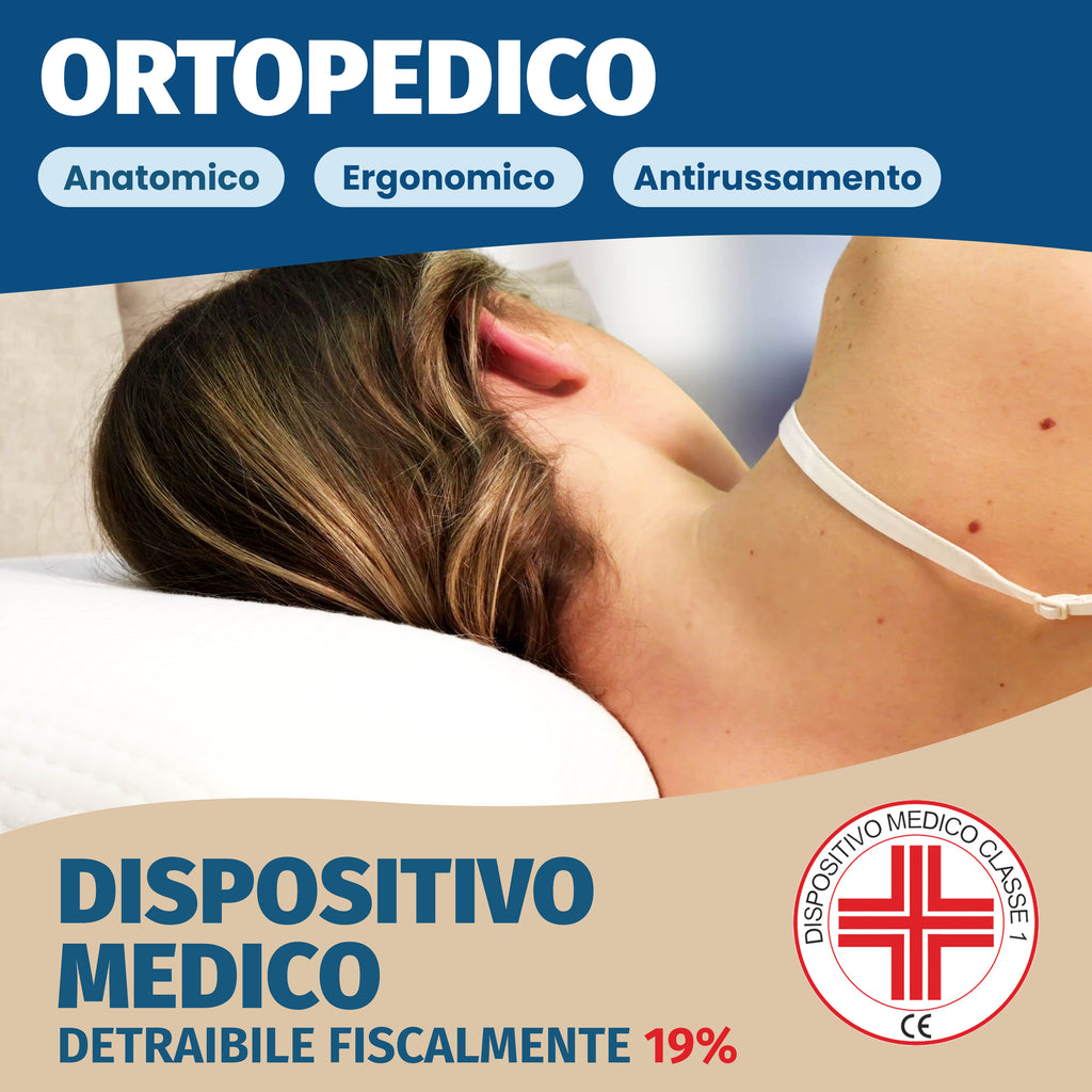 Cuscino Basso in Memory Foam da 12 cm