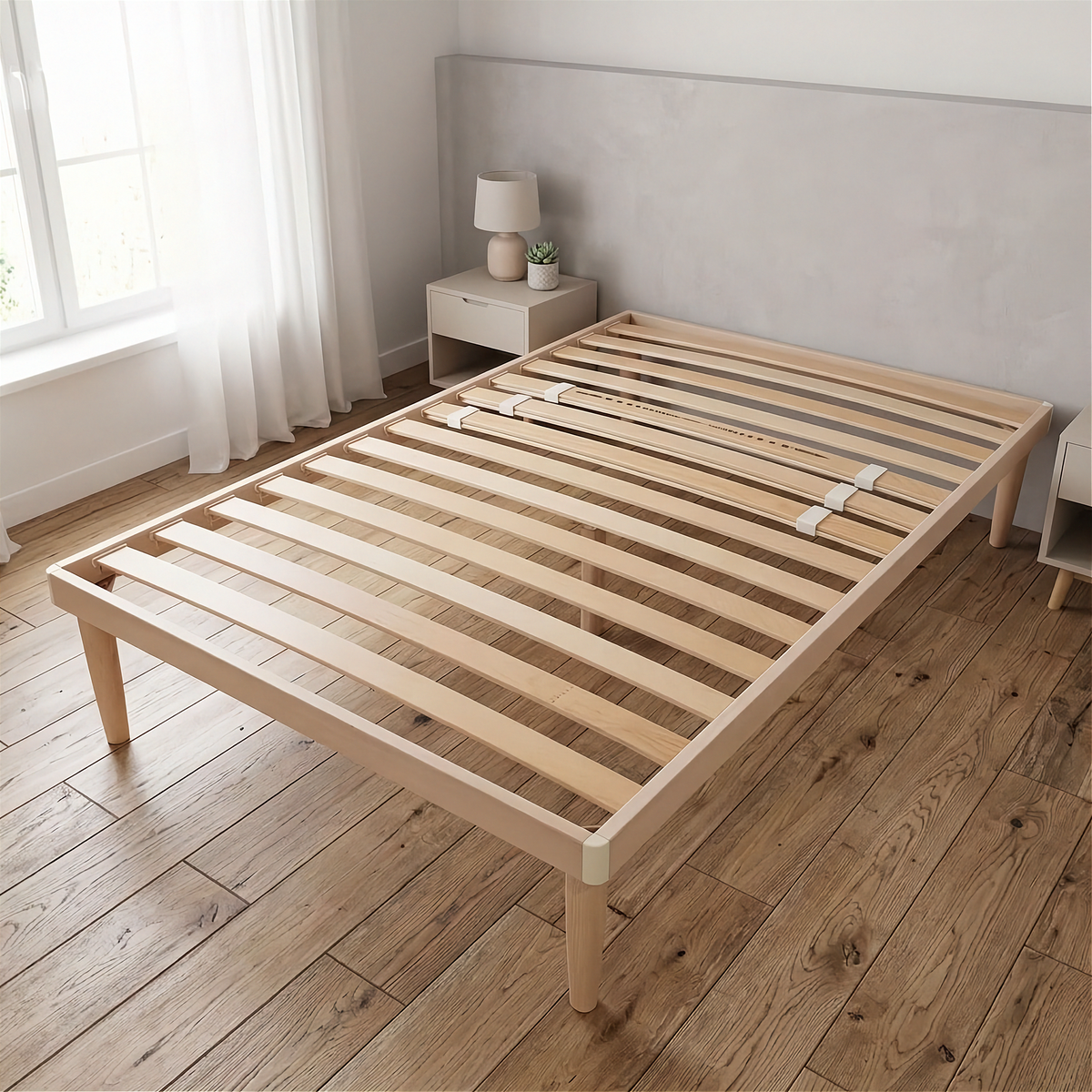 Rete Letto una piazza e mezza in Legno massello di Faggio 120x190